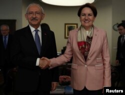 CHP lideri Kemal Kılıçdaroğlu ve İYİ Parti lideri Meral Akşener