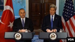 Dışişleri Bakanı Mevlüt Çavuşoğlu ve ABD Dışişleri Bakanı John Kerry