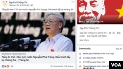 Ông Nguyễn Phú Trọng. Hình trích từ trang Facebook Tạp Chí Thông Tin.