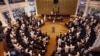 Pakistan PoliticsPakistani lawmakers take oath at a newly elected Khyber Pakhtunkhwa Assembly in Peshawar, Pakistan, Wednesday, May 29, 2013. Speaker Asad Qaisar said that restoration of peace is the biggest challenge in his province. Pakhtunkhwa province