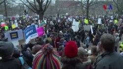 Beyaz Saray Önünde Trump Karşıtı Protesto