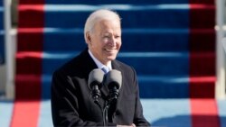 Tân Tổng thống Joe Biden phát biểu ngay sau khi tuyên thệ nhậm chức, ngày 20/1/2021.