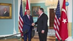 Çavuşoğlu Pompeo'yla Görüştü