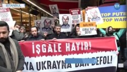 İstanbul'da Rusya Protestosu